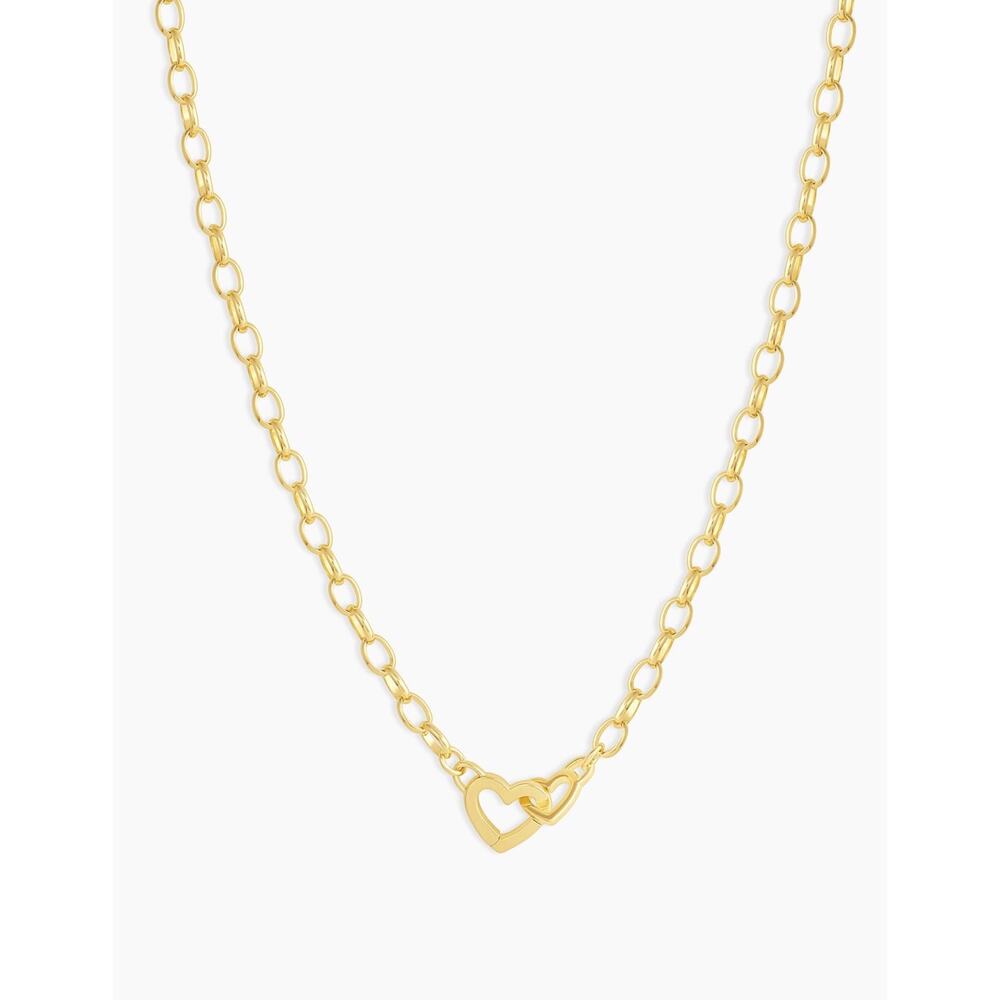 Gorjana Parker Mini Heart Necklace Gold